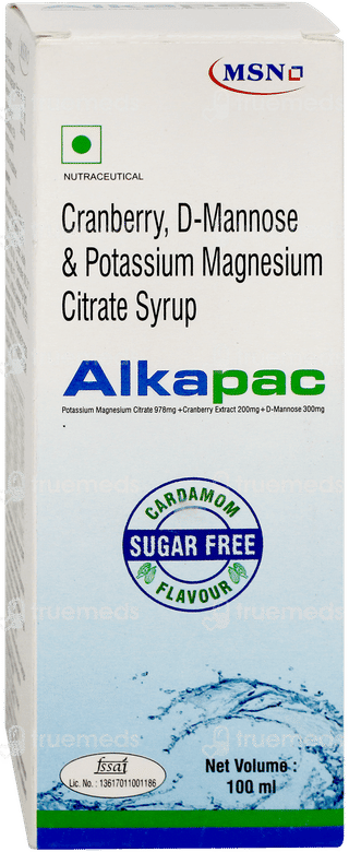 Alkapac Cardamom Flavour Sugar Free Syrup 100Ml